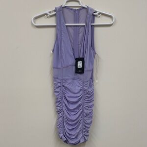 Fashion‎ Nova Lavender Ruched Dress